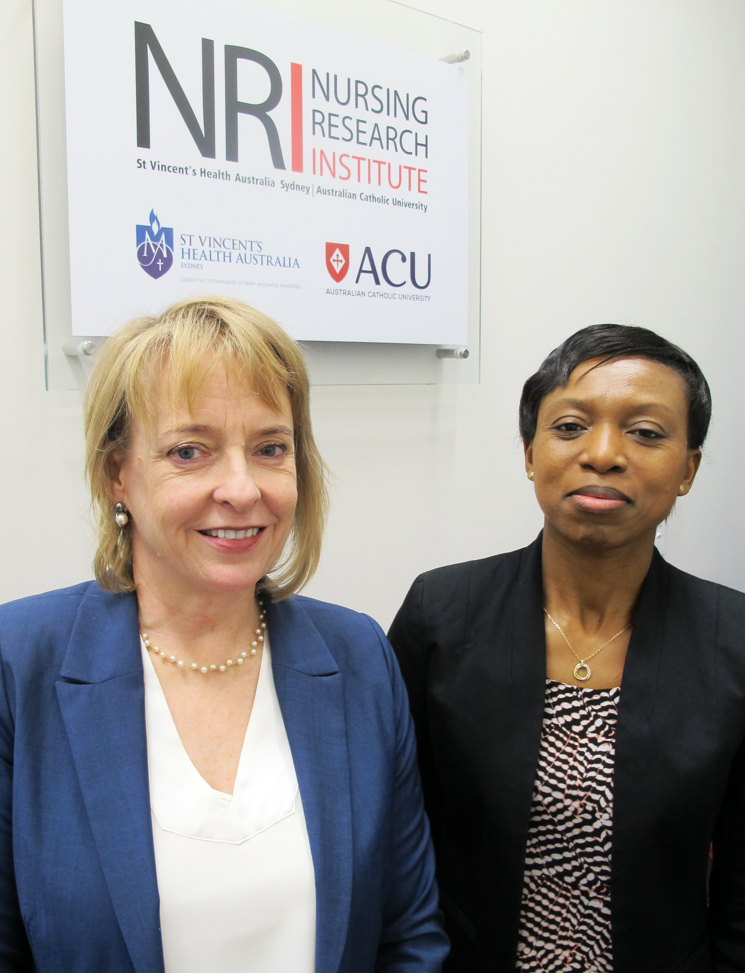 Prof Sandy Middleton and Dr Oyebola Fasugba NRI